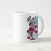 シュール顔はっきりしたと大芸術的きなコーヒーカップ ジャンボコーヒーマグカップ (正面右)