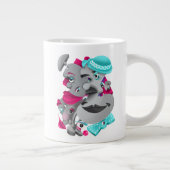 シュール顔はっきりしたと大芸術的きなコーヒーカップ ジャンボコーヒーマグカップ (右)