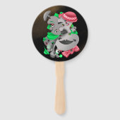 シュール顔&ジグソーパズルサマーファン ハンドファン (正面)