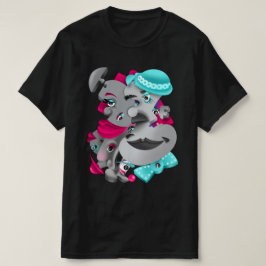 シュール顔&ジグソーパズルメンズTシャツ Tシャツ