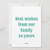 シュール飛んでいるフィッシュクリスマス引用文 シーズンカード (裏面)