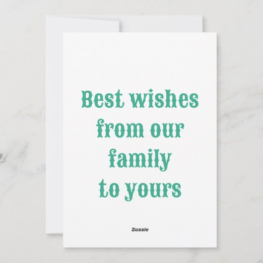 シュール飛んでいるフィッシュクリスマス引用文 シーズンカード (裏面)