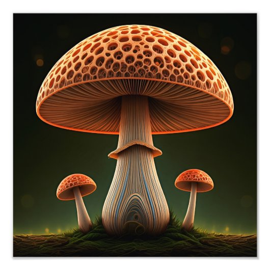 シュール麦わらデジタルウォーターカラーアート フォトプリント            (正面)