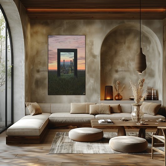 シュール・ドリームライクの野原の街への玄関口 ポスター