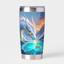 シュール・ホワイト・ドラゴンと金ゴールド・フィッシュ