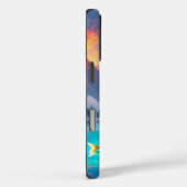 シュール・ホワイト・ドラゴンと金ゴールド・フィッシュ Case-Mate iPhoneケース (裏面 / 右)