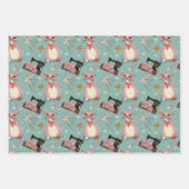 シューレトロガレンティン！3シートフラットラッピング紙 ラッピングペーパーシート (正面2)