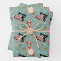 シューレトロガレンティン！3シートフラットラッピング紙