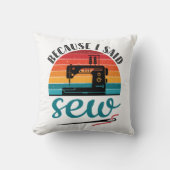 シューレトロ裁縫機おもしろい械って言ったから クッション (正面)