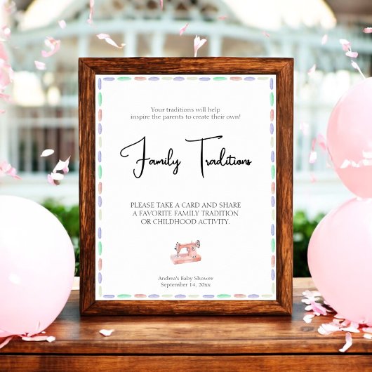 シュー多くの愛ピンクの水の色の家族の伝統 ポスター