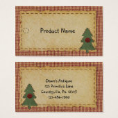 シュー・クリスマスツリーつるラベル (正面&裏面)