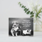 「シュー」タイムヴィンテージドッグ葉書 ポストカード (スタンド正面)