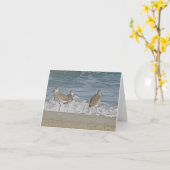 ショアバードトリオノートカード カード (黄色い花)