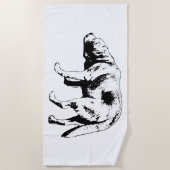 ショアパトロール穏やかな心 ビーチタオル (正面)