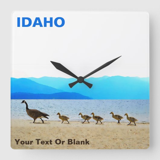 ショアパトロール – カナダゲーゼ スクエア壁時計 (正面)