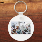 ショアピア – ワイルドウッド文字キーチェーン キーホルダー (正面)