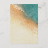 ショアライントロピカルビーチ結婚式RSVPカード エンクロージャーカード (裏面)