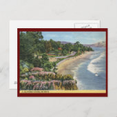 ショアードライブ，カリフォルニアヴィンテージ ポストカード (正面/裏面)