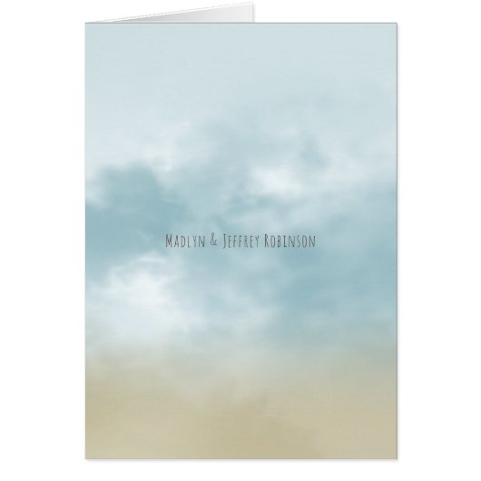 ショア海サーフビーチ結婚式感謝していユー (正面)