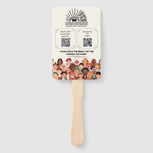 ショア・ジョインとレジスター・ファンのカニ ハンドファン (正面)