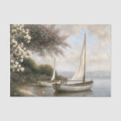 ショア・デコパージュの帆船 薄葉紙 (正面)