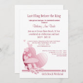 「ショア・ラブ」バチェロレッテ週末 招待状 (正面/裏面)