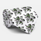 ショウのタータンチェックのライオン ネクタイ (ロール)