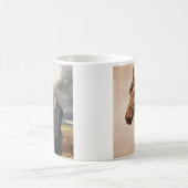 ショウガおよび黒い美しいの本2の写真 コーヒーマグカップ (中央)