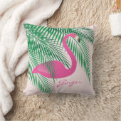ショウガのピンクのフラミンゴの枕 クッション (ブランケット)