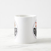ショウガのラベル コーヒーマグカップ (中央)