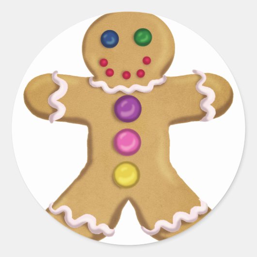 ショウガの人 ラウンドシール (正面)