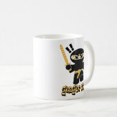 ショウガの忍者のコーヒー・マグのgingaの赤毛 コーヒーマグカップ (正面右)