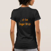ショウガの忍者の女性Tシャツ Tシャツ (裏面)