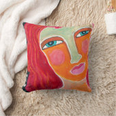 ショウガの投球の枕抽象芸術の芸術 クッション (ブランケット)