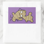 ショウガの根の健康なアジアスパイス 長方形シール (バッグ)