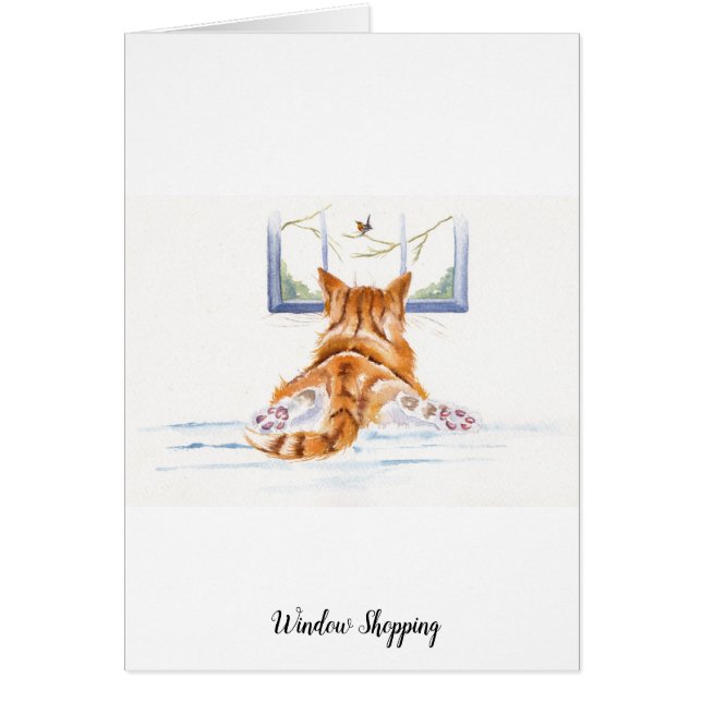 ショウガの猫/子ネコ: 窓ショッピング (正面)