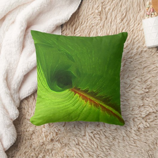 ショウガの葉の抽象芸術のアクセントの枕 クッション (ブランケット)