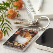 ショウガの虎猫猫のキーホルダー キーホルダー (正面右)