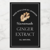 ショウガ抽出ラベル ワインラベル (シングルラベル)