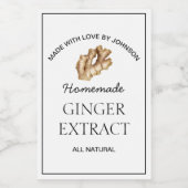 ショウガ抽出ラベル ワインラベル (シングルラベル)