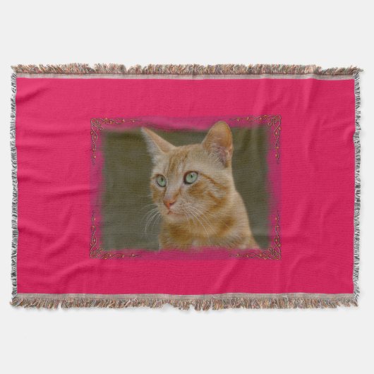 ショウガ猫のブランケット スローブランケット (正面)