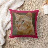 ショウガ猫の装飾用クッション クッション (ブランケット)