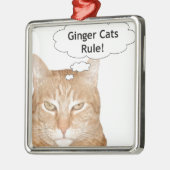 ショウガ猫の規則 メタルオーナメント (左)