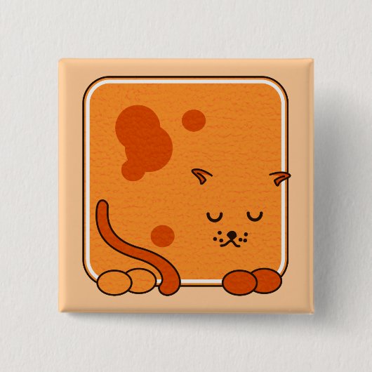 ショウガ猫 缶バッジ (正面)