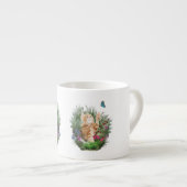 ショウガ遊の子猫と蝶 エスプレッソカップ (正面右)