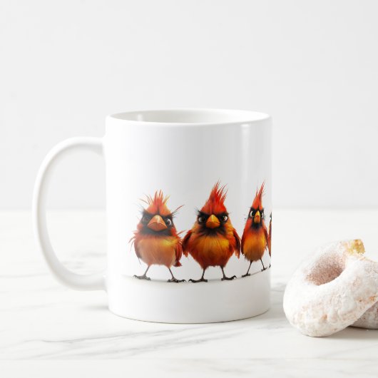 ショウジョウコウカンチョウ コーヒーマグカップ (ドーナツ)