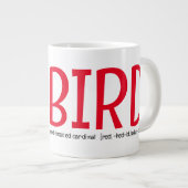 ショウジョウコウカンチョウ ジャンボコーヒーマグカップ (正面右)