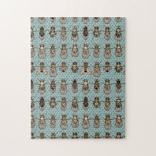 ショウジョウバエの突然変異体 ジグソーパズル (縦)