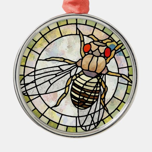 ショウジョウバエ メタルオーナメント (正面)