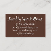 ショオフライパイPAオランダバイ焼いたベーカリーベイカーフード 名刺 (裏面)